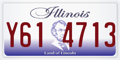 IL license plate Y614713