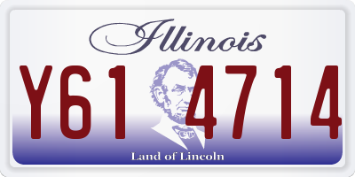 IL license plate Y614714