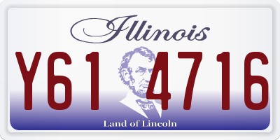 IL license plate Y614716