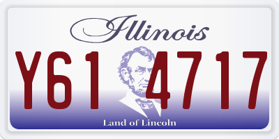 IL license plate Y614717