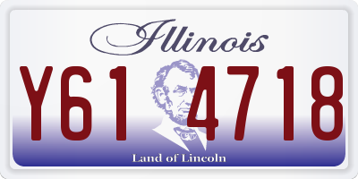 IL license plate Y614718
