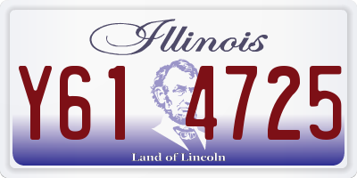 IL license plate Y614725