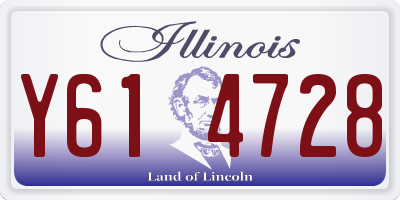 IL license plate Y614728