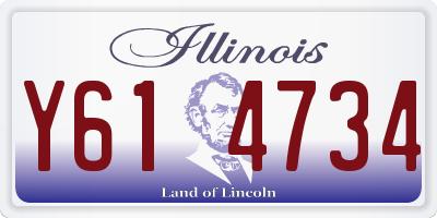 IL license plate Y614734