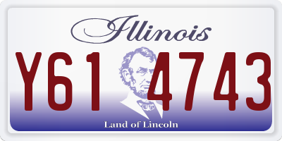 IL license plate Y614743
