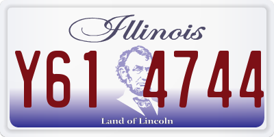 IL license plate Y614744
