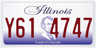 IL license plate Y614747