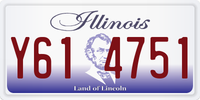 IL license plate Y614751