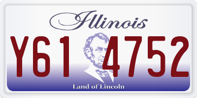 IL license plate Y614752