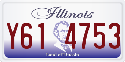 IL license plate Y614753