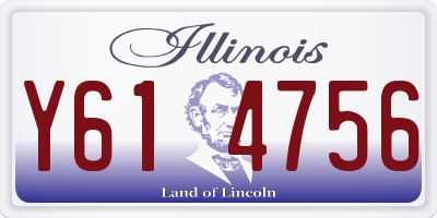 IL license plate Y614756