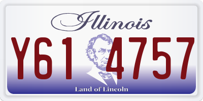 IL license plate Y614757