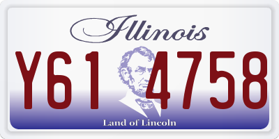 IL license plate Y614758