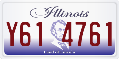 IL license plate Y614761
