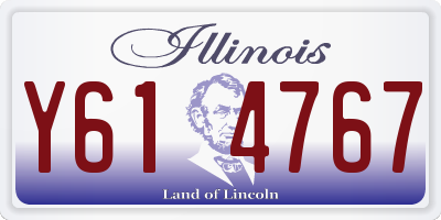 IL license plate Y614767