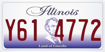 IL license plate Y614772
