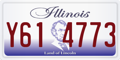 IL license plate Y614773