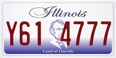 IL license plate Y614777