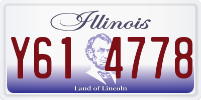 IL license plate Y614778