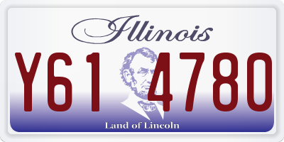 IL license plate Y614780