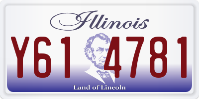 IL license plate Y614781