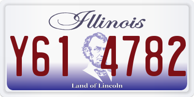 IL license plate Y614782