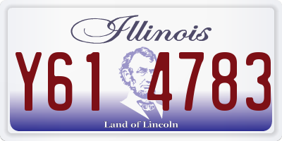 IL license plate Y614783