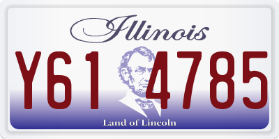 IL license plate Y614785