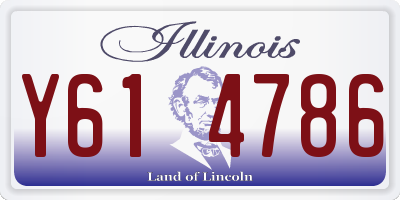 IL license plate Y614786
