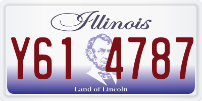 IL license plate Y614787