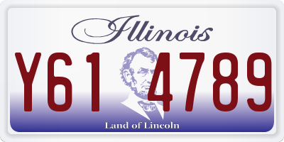 IL license plate Y614789