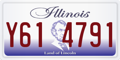 IL license plate Y614791