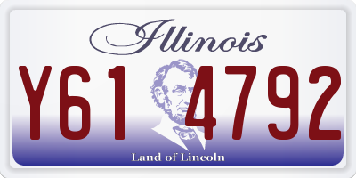 IL license plate Y614792