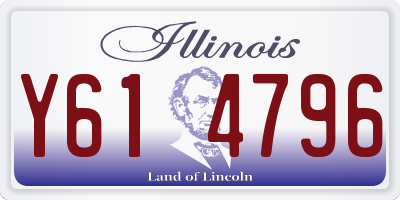 IL license plate Y614796