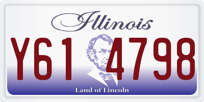 IL license plate Y614798