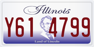 IL license plate Y614799