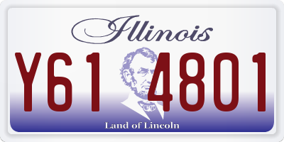 IL license plate Y614801