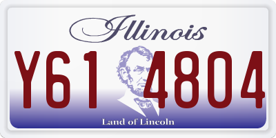 IL license plate Y614804