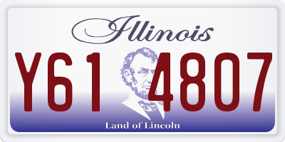 IL license plate Y614807