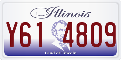 IL license plate Y614809