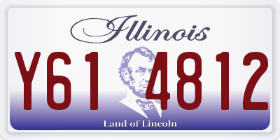 IL license plate Y614812