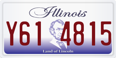 IL license plate Y614815