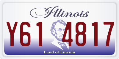 IL license plate Y614817