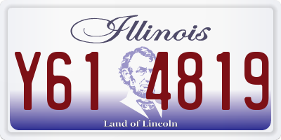 IL license plate Y614819