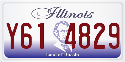 IL license plate Y614829