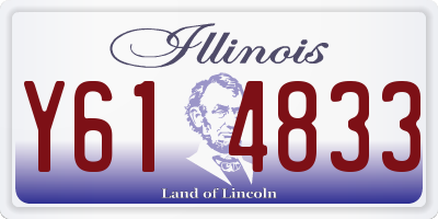 IL license plate Y614833