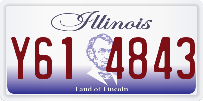 IL license plate Y614843