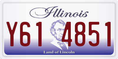 IL license plate Y614851