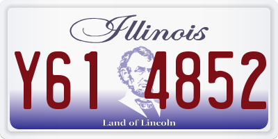 IL license plate Y614852