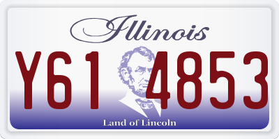 IL license plate Y614853